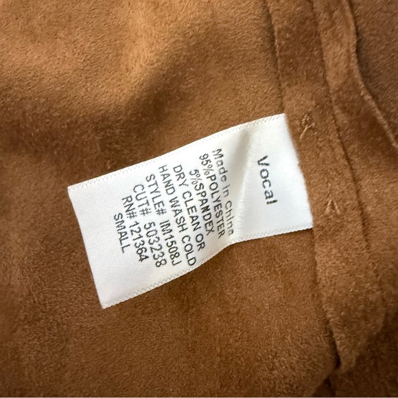 VOCAL WOMEN'S FAUX SUEDE WESTERN FRINGE JACKET small - Picture 13 of 16